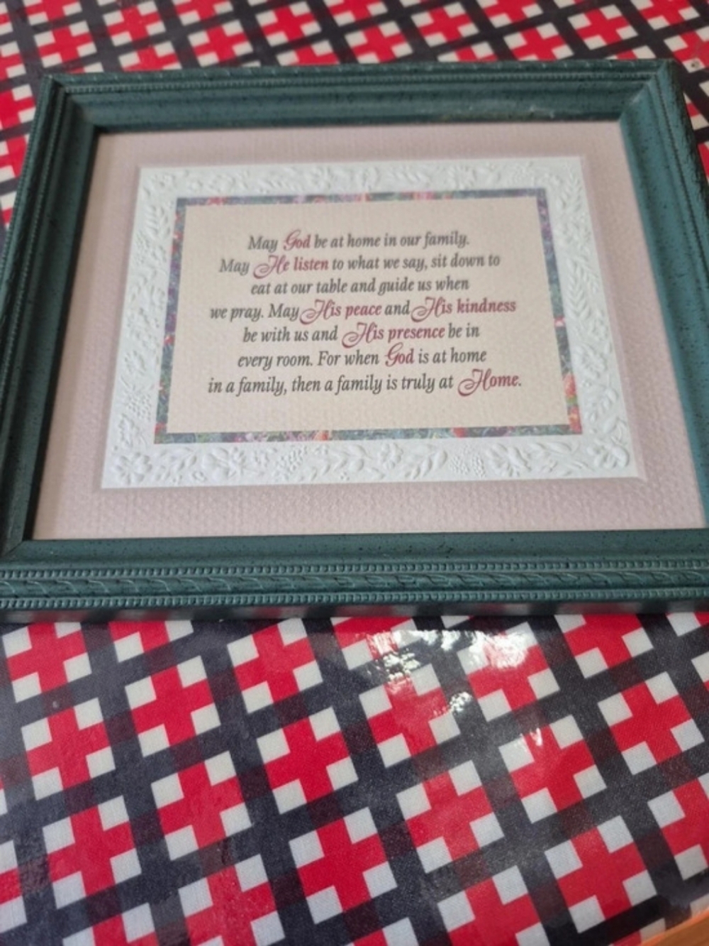 Imagine Design, Inc. Gentle Assurance. Framed Family Prayer Decor
